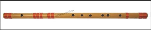 Bansuri Indian Flute, Maharaja Musicals Concert Quality Flöte, Scale F Sharp Bass 26.5 inches, FINEST, Bamboo Flute, Hindustani (PDI-CGA) Tuned Flute