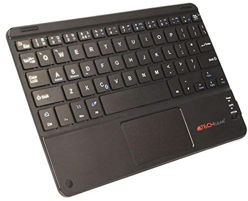 TECHGEAR Active Strike Pro Slim Bluetooth Wireless UK QWERTY Keyboard with Mouse Touchpad for Samsung Tab S9/S9 Plus, Ultra/S8/S7 Plus/Ultra, Tab A9, Tab A8, Tab A7, Tab S6 Lite (+ Keyboard case)