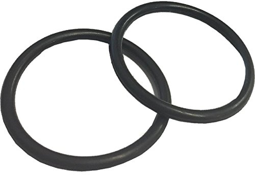 Merriway BH07188 Replacement O-Rings for Metal Basin Plugs and Pop-Up Wastes 38 mm (1.1/2 Inch) Black - Pack of 2