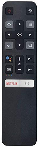 VINABTY Télécommande 06-BTZNYY-ADRC802V pour Hitachi TCL Smart TV 32A323 43S6500 55P8S 43S6510FS 49S6500 40S6500FS 49S6800FS 32S6500S 32A325 40S6800 40S6800FS 49S6800 06-BTZNYY 49S6510FS 50P8 50P8S