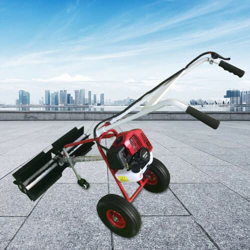 Barredora de Gasolina, 43 CC, 1,25 kW, Escoba de 1,7 CV, 2 Tiempos, Escoba de Gasolina, Cepillo de Nieve, Cepillo de Motor, Cepillo de Nieve, Cepillo de Motor Intercambiable