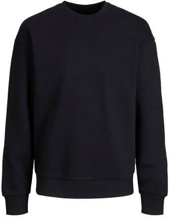 JACK & JONES Jjebradley Sweat Crew Noos Pls Homme Maillot de survêtement, Noir, 6XL Grande taille