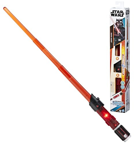 Star Wars Hasbro, Lightsaber Forge Kyber Core, Spada Laser Giocattolo Rossa Elettronica del Personaggio Darth Vader, Design Classico per Bambini e Bambine dai 4 Anni in su