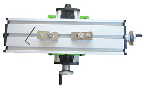 Homoyoyo Mini Milling Machine Work Table Vise Cross Slide, Adjustable 2 Drill Press Vise Compatible 12.2-3.54 Inch Bench Drill, Portable Compound Drilling Slide Table for CNC Clamps