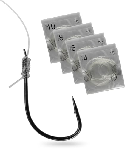 Storfisk fishing & more 40 Vorfächer (70 cm) Sortiment mit Schnur und Angelhaken zum Angeln auf Brassen