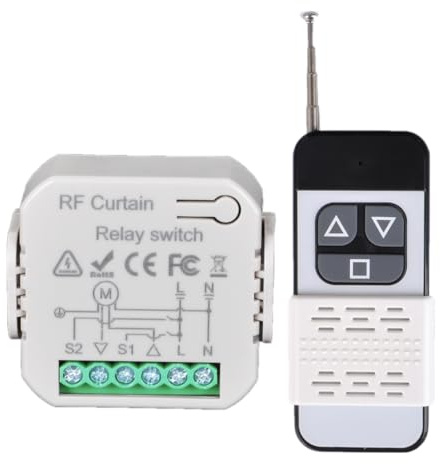 Yueyang Interrupteur volets roulants avec télécommande RF, module pour volets électriques sans fil, télécommande pour volets roulants (1)