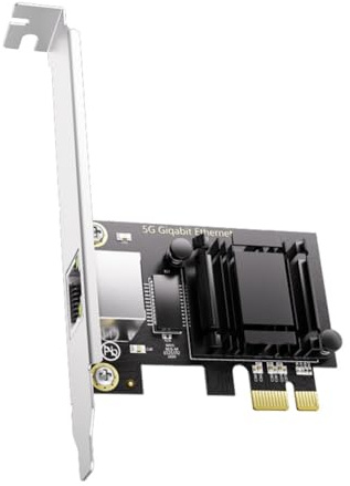 Giwnhvx Scheda di rete 5G Pcie a RJ45 Chip RTL8126 Scheda di rete Gigabit Ethernet PCI Express 10/100/2500/5000 Mbps per desktop