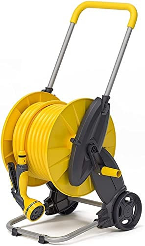 Tubi flessibili per giardino su mulinello portatile per tubo dell'acqua, carrello avvolgitubo da giardino con ruote, carrello per mulinello, attrezzi da giardino per piantare l'acqua, supporto per