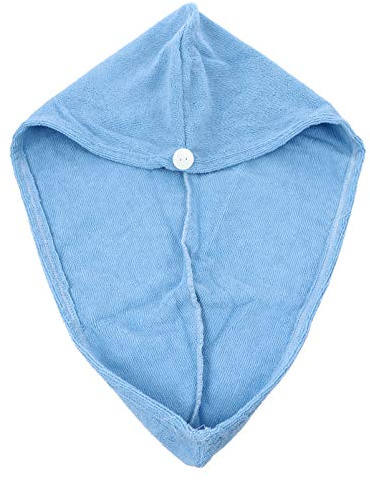 FRCOLOR Schnelltrocknendes Haartuch aus Mikrofaser mit Hoher Wasseraufnahme und Extra Weichem Material für Damen im Fitnessstudio und Gesichtswäsche Blau