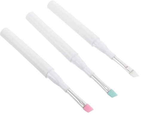 WRITWAA 3pcs Silicone Eyebrow Brush Cap for Liftique Angled Blending Eyelash Separator Lip Scrub Tool