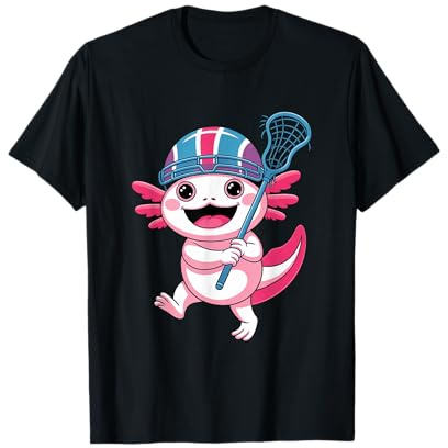 Funny Lacrosse LAX Laxalotl Lacrosse Player Kids Men Women T-Shirt