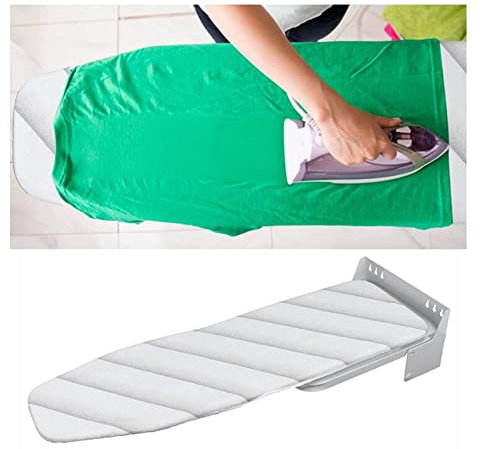 ZJPOJPH Tabla de Planchar de Pared, Oculta, con rotación de 180 Grados, Plegable y retráctil, Ahorra Espacio, Ideal para lavandería doméstica con Tabla de Planchar Plegable Manual.