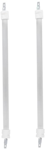 DECOMELODY Tubo Riscaldante Alta Resistenza al Calore in Quarzo 2 Pezzi Sostituzione Lampada Termica Riscaldamento Rapido Bianco per Riscaldatore Elettrico da Patio