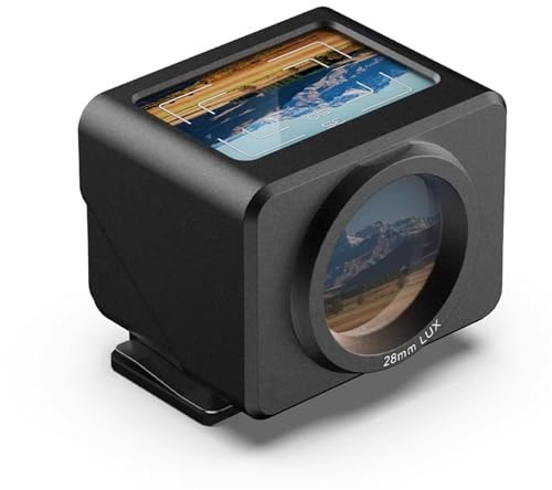 Optical Viewfinder for 28mm Camera, Adjustable Shoe Foot, 35/50 Frame Lines for Precise Framing and Enhanced Shooting Experience