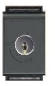 BTICINO INTERRUTTORE 2P 16A CON CHIAVE PISTONE ON-OFF-ON BRONZO