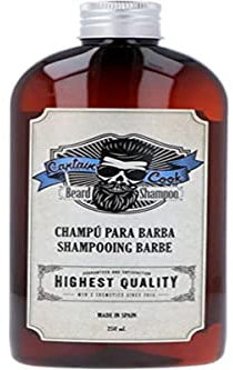 Captain Cook Champu Barba Ml Barba Y Bigote - Línea Profesional, Cedro, 250 Unidad