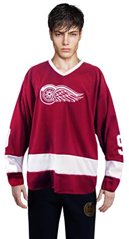 thecostumebase Howe Hockey sobre Hielo Jersey Ferris Bueller Day Off Disfraz Réplica de Camiseta (Mediano) Rojo