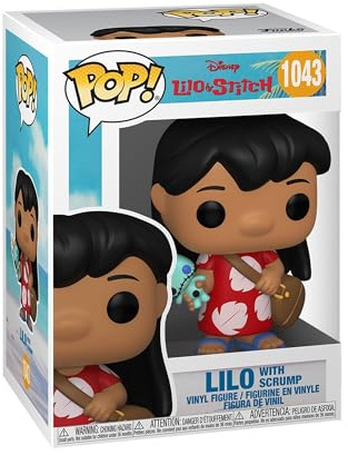 Funko POP! Disney: Lilo&Stitch - Lilo With Scrump - Lilo & Stitch - Vinylfigur för samlare - Presentidé - Officiell Merchandise - Leksaker för barn och vuxna - Filmfans - Modellfigur för samlare