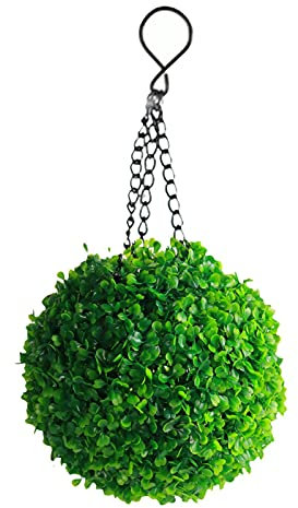Boules topiaires artificielles en buis avec Suspension, Lanterne Solaire à LED, Charge extérieure, Lampe Solaire à Induction, décoration fête Mariage