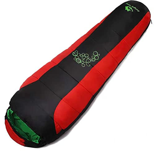 Hensftods Winterschlafsack mit 4 Löchern, Baumwolle, für Camping, Outdoor, Bergsteigen, Camping, 850 g