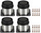 SUMTree 5 cm, 4 patas para muebles de acero inoxidable, herrajes para muebles, patas para sillas, mesas, armarios y sofás, fácil montaje, redondas, ajustables (plateada)