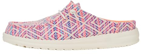 HEYDUDE Wendy Slip Surf Baja Blue/Pink/Multi Size 7, Women’s Shoes, Women’s Slip-on Loafers, Comfortable & Light-Weight