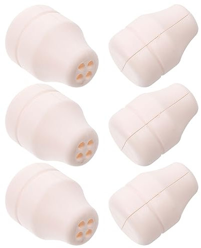 GETAJGHSD Window Blind Cord Plastic Pull Ends, Cylindrical Handle Tassel Knobs, White Safety Cone Covers, 6pcs Set for Blind Cord Pulls