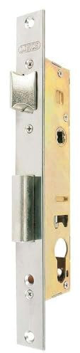 Lince Cerradura 553032 I Cerradura tradicional para puertas metálicas I Frente Inoxidable,32 mm I Cerradura de embutir I Con picaporte reversible y palanca recta.