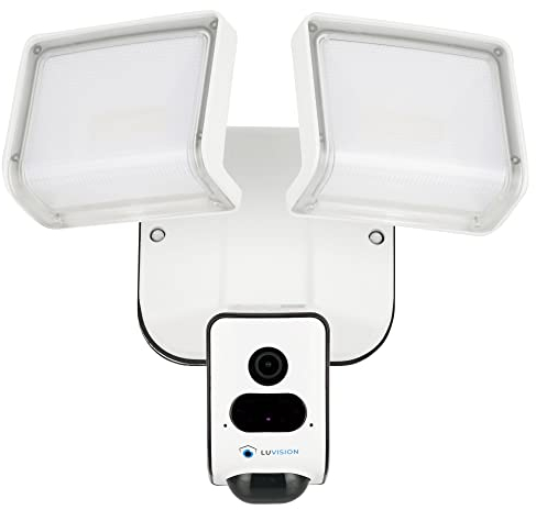 LUVISION LED Flutlicht Lampe mit Kamera und Bewegungssensor Überwachungskamera Aussenleuchte mit Bewegungsserkennung