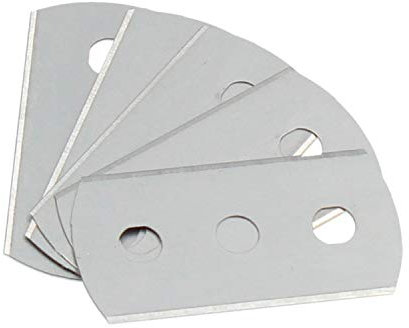 Ferrestock FSKRKR041 blíster con de 5 cuchillas de recambio para rascavidrios de hoja de 38mm, tres agujeros, afilado de precisión para cortar de forma limpia y profesional cualquier material