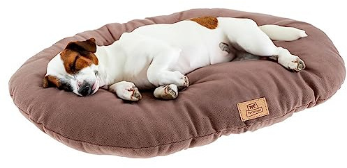 Ferplast Cuscino Cane e Gatto RELAX MICROFLEECE, Cuccia in Caldo e Soffice Micropile per Taglia Media, Lettino per Cani Lavabile, 78 x 50 x 12 cm. Grigio Tortora