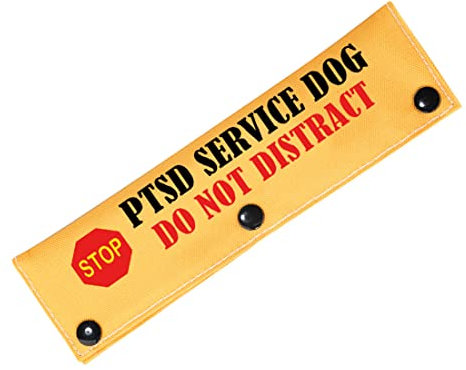 PTSD Service Dog Do Not Distract Alert Dog Leash Wrap PTSD Service Dog Leash Sleeve PTSD Assistance Dog Alert Gift (Do Not Distract-D)