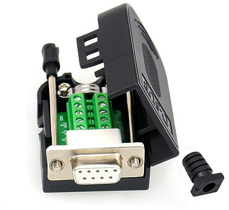 YSJJZRL DB9 Serial Adapters No Soldering Needed D-SUB 9-pin RS232 RS485 Adapter to Terminal Connector Signal Module (Female-Band screw Tail sleeve)