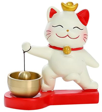 Fortune Cat Türklingel, Ladenbesitzerklingel zum Türöffnen,Hängende Dekoration Türklingel | Reizendes Türklingel, das Reichtum anzieht, selbstklebende Ladenbesitzerglocke, Türdekoration zum Aufhängen,