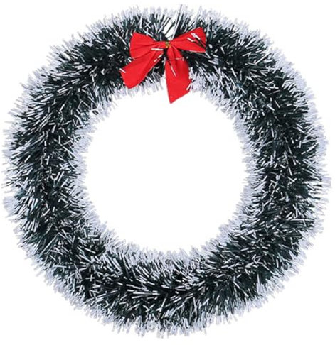 30cm Ghirlanda Natalizia Riutilizzabile Ghirlanda di Natale Decorazione corona Natale per il caminetto Porta d'ingresso Grave Staire Xmas Tree Giardino Giardino Ringraziamento Decorazioni di Natale