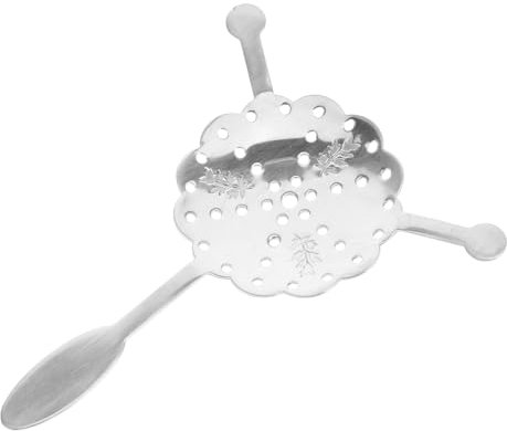 HOMOCONO Hollow Out Absinthe Spoon Stainless Steel Dripper Elegant Design for Bartenders Cocktail Enthusiasts and Home Use for Filtering and Enhancing Absinthe Enjoyment