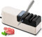 Electric Knife Sharpener, Professional Diamond Knife Sharpener, 5 in 1 Knife Sharpening System for Quick Sharpening & Polishing, Kitchen Knife & Blade Sharpener, Safety Non-Slip Feet