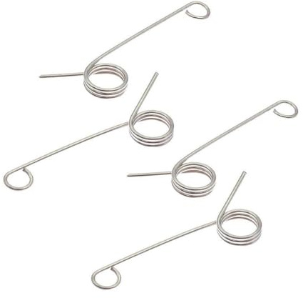 MIGHTY SCAPERS 4pcs Stainless Steel Rear Transmission Gearbox Torsion Spring Compatible with CW-01 CW01 Chassis RC Car Upgrade Parts