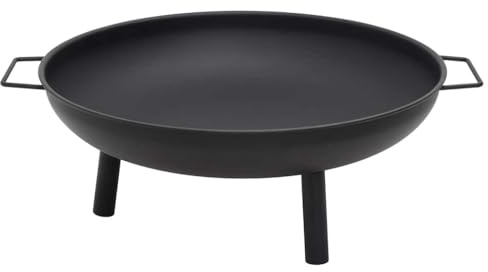Nqyjm eldskål 67,5 x 58 x 22,5 cm stål för trädgård, terrass, utomhus