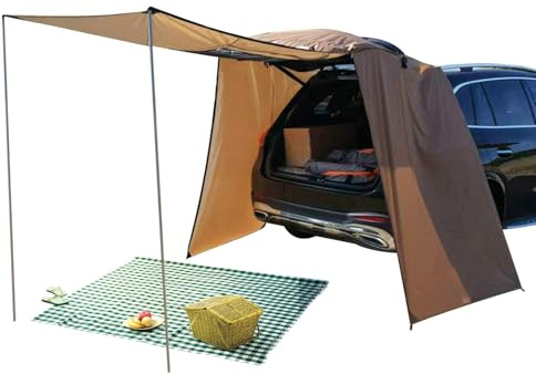 Tienda de Acampar para Coche - Portátil, Ajustable, Impermeable, Resistente UV,Portátil Tienda de Portón SUV Toldo,para Sedán Camión Automóvil Vehículo Viaje Picnic Senderismo