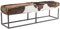 Kare Design Bank Country Life, Polsterbänke, Echtfell, Ziegenfell, Felloptik, Unikat, Einzelstück, Sitzbank, (H/B/T) 47x140x35cm