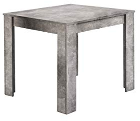 byLIVING Esstisch Nepal, Küchentisch in Beton-Optik, 80 x 80, H 75 cm | Platzsparender Tisch