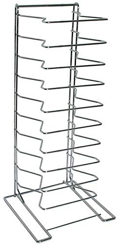 Pizzablechhalter Blechständer Pizzablechständer Rack Pizzarack Für 10 oder 15 Pizzableche ab Ø22cm bis max. 50cm zur Ablage von Pizza- und Kuchenblechen, Formatvorlagen Name: Anzahl der Fächer: 11