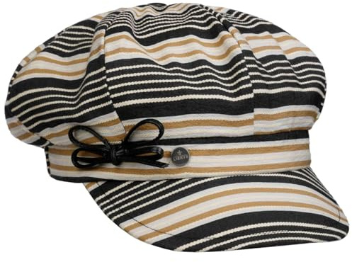 HATTSHOPPEN Denova Stripes Newsboykeps Randig i flera farger Tillverkad i Italien Dam Var Sommar