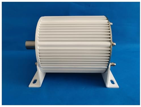 OUHFCASN Wind Turbine Generator Kit Low Speed Three-Phase Permanent Magnet Generator 3KW 5KW 48V 96V For Wind Power And Water Conservancy Low Starting Speed for Home(With Base,220_5KW)