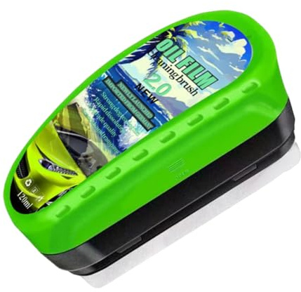 Amesor Cepillo Limpiador De Película De Aceite Para Automóviles - Limpia Cristales con Capa Antigrasa para Automóvil - Accesorios Para Vehículos Para Auto Camión SUV Claridad Visibilidad Parabrisas