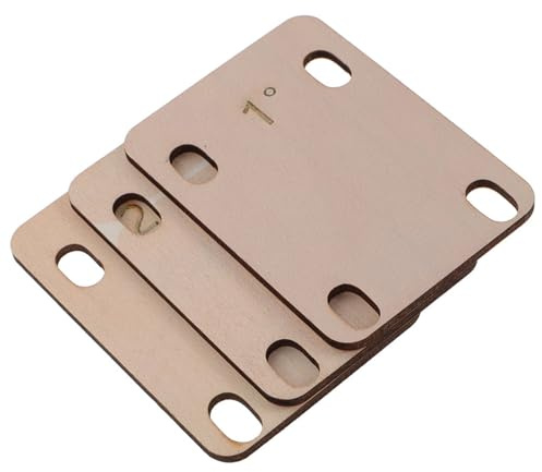 Ciieeo 3 Stück Gitarrenhals Spacer Verformungsbeständig zur Präzisen Halswinkel Einstellung für E gitarre und Bass Zubehör für Bespielbarkeit