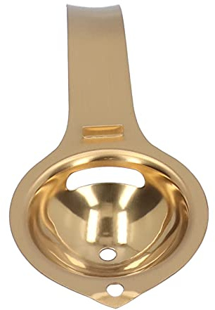 RASTKY Eiweißtrenner, Langlebiger Eierteiler aus Edelstahl Zum Backen/Kochen, für den Heim-/Restaurantgebrauch (Eiweißtrenner-Gold)