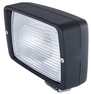 HELLA 1GA 006 876-001 Halógena-Faro de trabajo - Picador 6876 - 12/24V - montaje exterior/atornillado - de pie/Abrazadera de montaje giratoria - Iluminación campo cercano - Conector: Conector plano