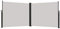 LZQ Auvent Store Latéral Retractable Polyester Paravent Extérieur Rétractable Brise-Vue Soleil Logement et Soutien Post en Aluminium Extensible Stores pour Jardin, Balcon 160 x 600 cm Gris